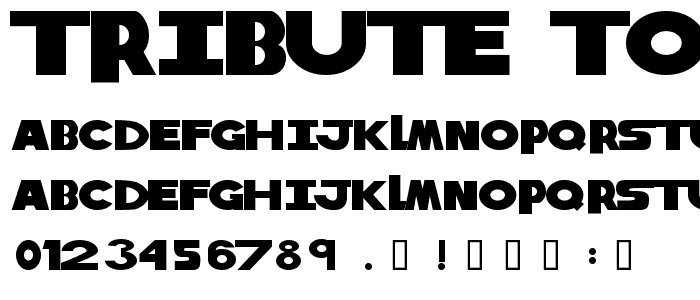 Tribute to Nova font